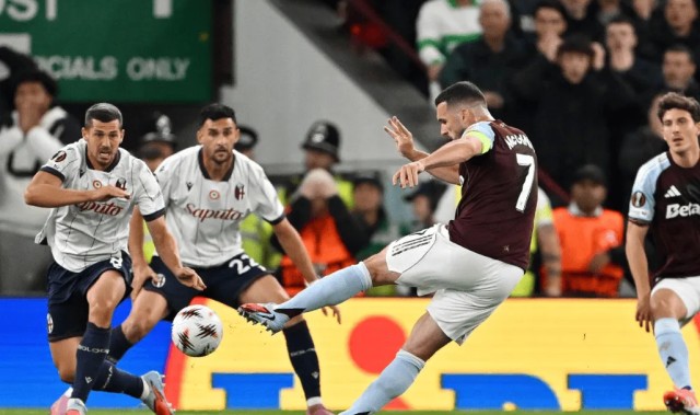 4球，麦金是近3个赛季欧战禁区外射门得分次数最多球员